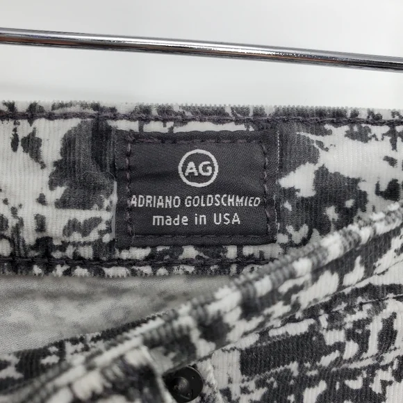 AG Adriano Goldschmied The Legging Super Skinny Jeans White Abstract Print - Picture 7 of 9